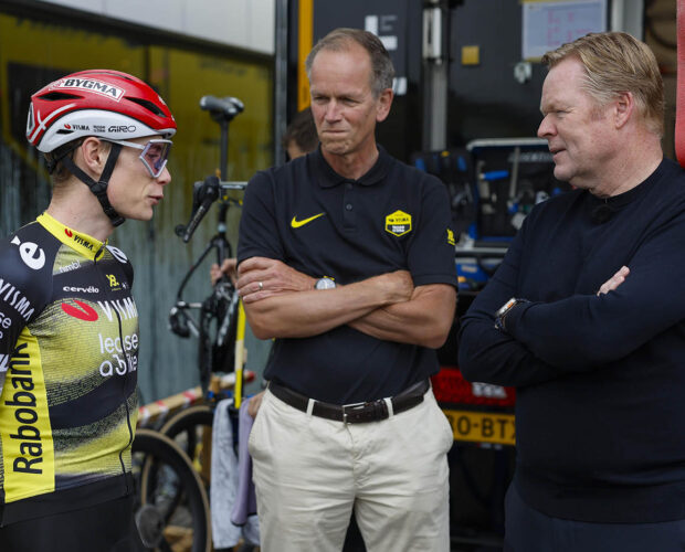Ronald Koeman, Richard Plugge en Jonas Vingegaard